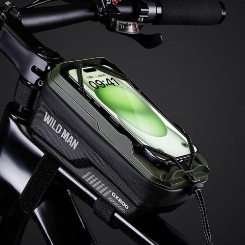 Torba rowerowa na ramę WILDMAN GX200 2L Zielona Uchwyt na telefon w sklepie Wasserman.eu