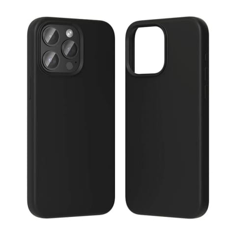 ⁨Etui silikonowe Vention KUFB0-40 MagSafe do iPhone 15 Pro Max czarne Black⁩ w sklepie Wasserman.eu