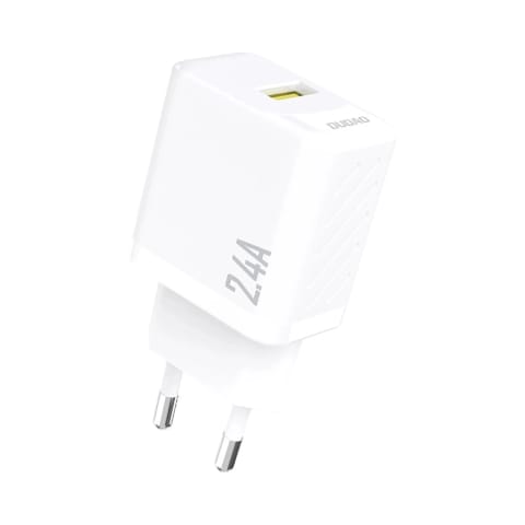 ⁨Ładowarka sieciowa Dudao A23 2.4A USB-A | Szybkie ładowanie | Biała⁩ w sklepie Wasserman.eu