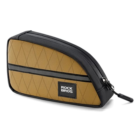 ⁨Torba trójkątna Rockbros 0,8 l na ramę roweru – brązowa⁩ w sklepie Wasserman.eu