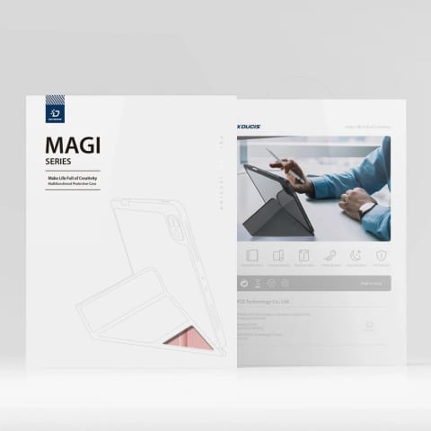 ⁨Etui ochronne z miejscem na rysik do iPad Air 13 (2024) DUX DUCIS Magi czarne⁩ w sklepie Wasserman.eu