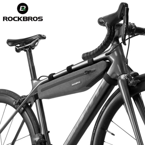 ⁨Torba Rowerowa Rockbros AS-052 Na Ramę 1,5L Szara Wodoodporna⁩ w sklepie Wasserman.eu