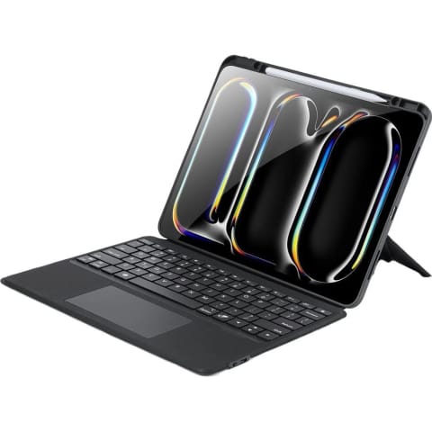 ⁨Etui ochronne z klawiaturą Bluetooth do iPad Pro 13 (2024) DUX DUCIS DK Czarne⁩ w sklepie Wasserman.eu