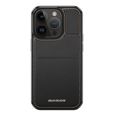 ⁨Etui portfel Dux Ducis Rafi Mag z podstawką 3w1 do iPhone 13 Pro z MagSafe i blokadą RFID - czarne⁩ w sklepie Wasserman.eu