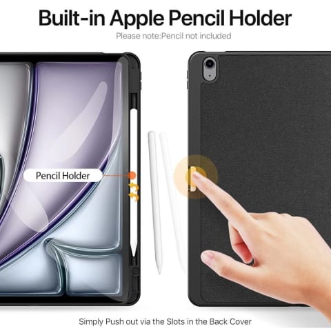 ⁨DUX DUCIS etui DOMO składane z miejscem na rysik do iPad Air 13 (2024) czarne⁩ w sklepie Wasserman.eu