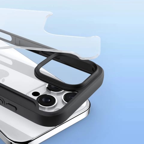 ⁨Etui do iPhone 16 Pro Dux Ducis Skin X Pro MagSafe Klapka Czarne⁩ w sklepie Wasserman.eu