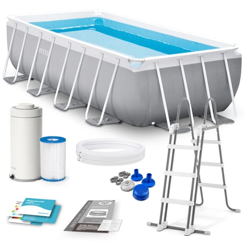 Swimming pool frame.400x200 pump220V+drab 26790NP at Wasserman.eu