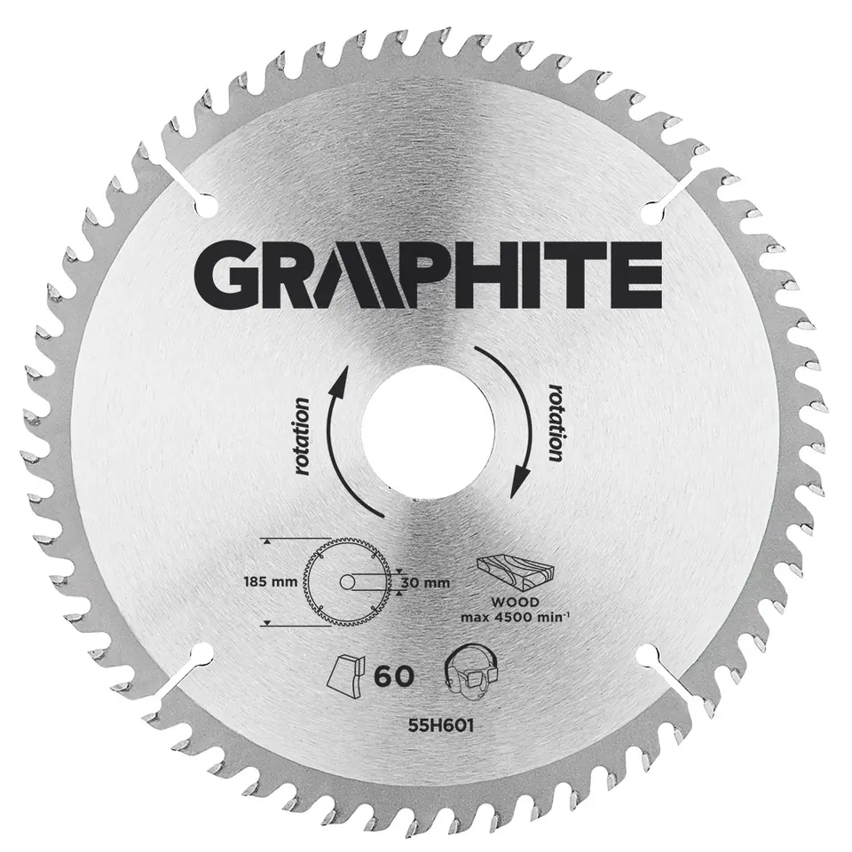 ⁨Saw blade, widiowa, 185 x 30 mm, 60 teeth⁩ at Wasserman.eu