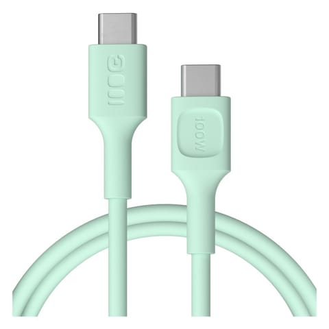 ⁨Kabel USB-C-USB-C PowerFlex 100W silikonowy 1.2m zielony⁩ w sklepie Wasserman.eu
