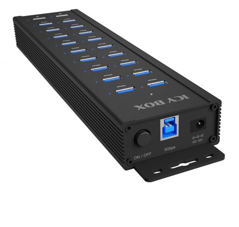 ⁨Hub IB-HUB1720-U3 20 port HUB, 96 WATT PSU, 18 x USB-A Port,2 x USB port do ładowania⁩ w sklepie Wasserman.eu
