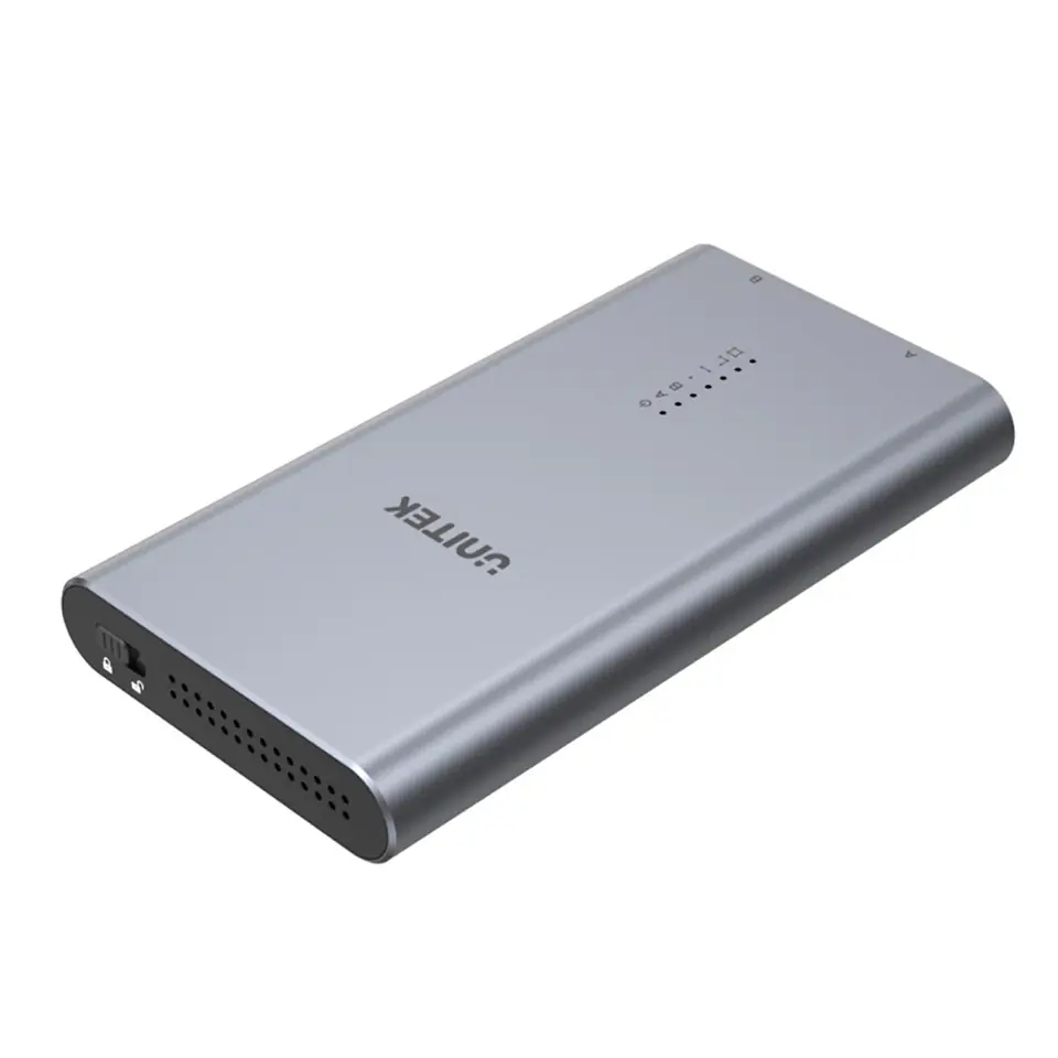 UNITEK S1206A SolidForce USB-C to PCIe/NVMe M.2 SSD 10Gbps Dual Bay Enclosure with Offline Clone at Wasserman.eu