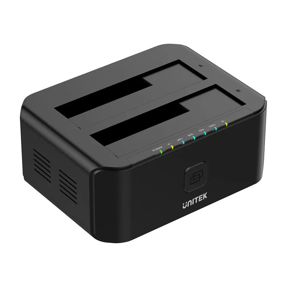 ⁨UNITEK STACJA DOKUJĄCA DUAL HDD USB 3.0 KLONOWANIE⁩ w sklepie Wasserman.eu