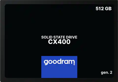 ⁨DYSK SSD GOODRAM 512GB Gen. 2 SATA III 2,5 CX400⁩ w sklepie Wasserman.eu