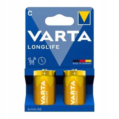 ⁨BATERIE ALKALICZNE VARTA R14 (typC) LONGLIFE 2szt NEW⁩ w sklepie Wasserman.eu