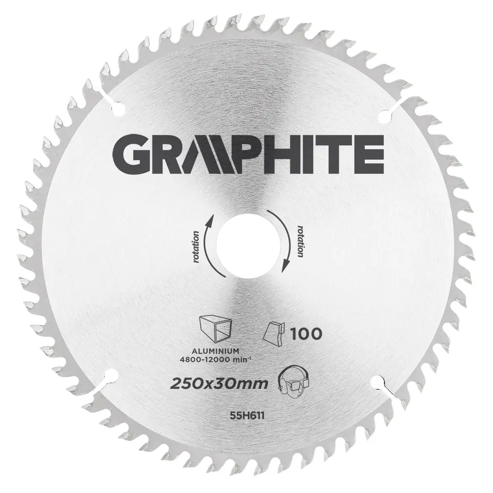 ⁨Saw blade, forklift, 250 x 30 mm, 100 teeth, for aluminium⁩ at Wasserman.eu