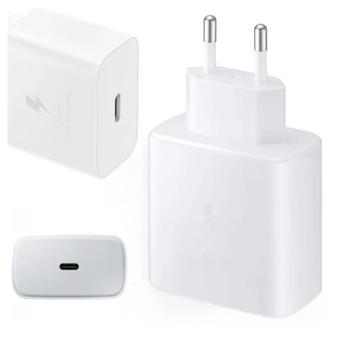 ⁨Ładowarka Sieciowa oryginalna Samsung EP-TA845 Szybkie Ładowanie Fast Charge 45W Biała⁩ w sklepie Wasserman.eu