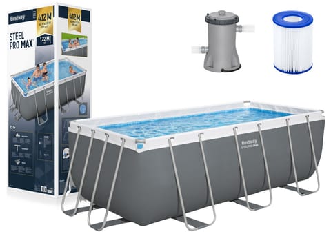 ⁨Basen Stelażowy 412 x 201 x 122 cm Bestway 56456⁩ w sklepie Wasserman.eu