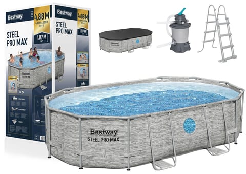⁨Basen Stelażowy 427 x 250 x 100 cm Bestway 56946⁩ w sklepie Wasserman.eu