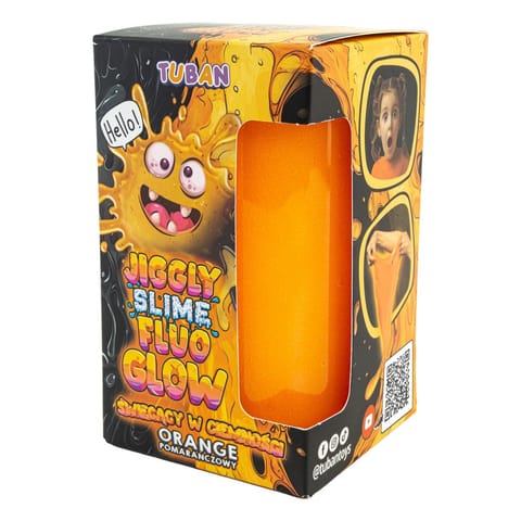 ⁨Slime Jiggly Fluo Glow pomarańczowy 430g⁩ w sklepie Wasserman.eu