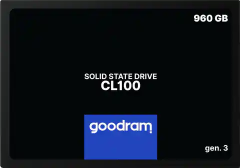⁨SSD GOODRAM CL100 Gen. 3 960GB SATA III 2,5 RETAIL⁩ w sklepie Wasserman.eu