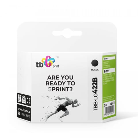 ⁨Tusz do Brother MFC-J5340DW TBB-LC422B 100% nowy czarny⁩ w sklepie Wasserman.eu