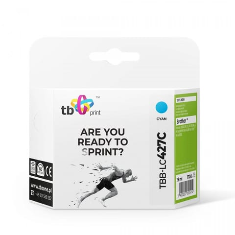 ⁨Tusz do Brother MFC-J5955DW TBB-LC427C 100% nowy cyan⁩ w sklepie Wasserman.eu
