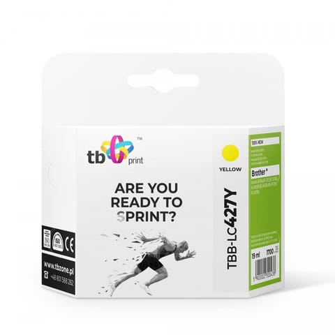 ⁨Tusz do Brother MFC-J5955DW TBB-LC427Y 100% nowy żółty⁩ w sklepie Wasserman.eu