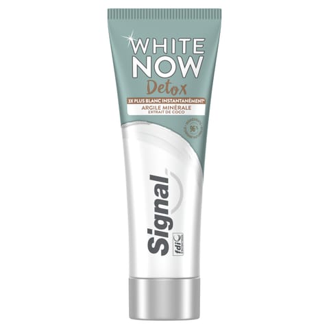 ⁨Signal White Now Detox Glinka Mineralna Pasta do Zębów 75 ml⁩ w sklepie Wasserman.eu