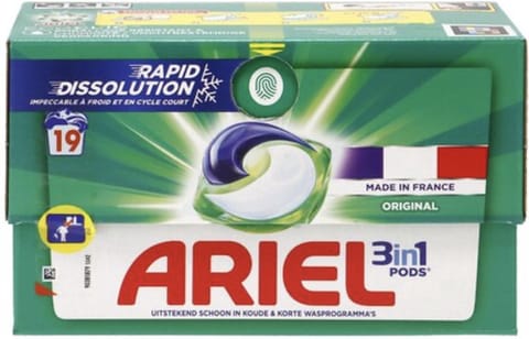 ⁨Ariel Color 3 in 1 Kapsułki do Prania 19 szt.⁩ w sklepie Wasserman.eu
