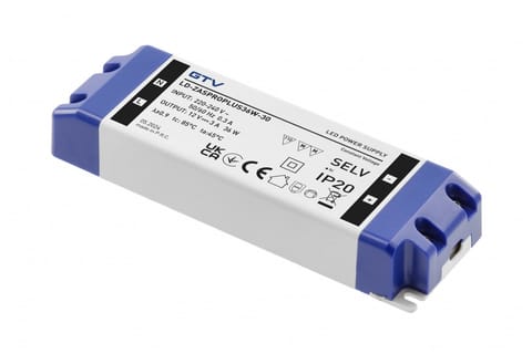 ⁨ZASILACZ LED PRO 12V 36W 220-240V IP20⁩ w sklepie Wasserman.eu