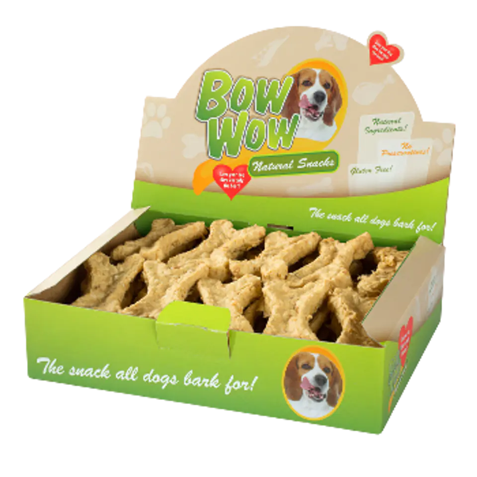 ⁨BOW WOW Natural bones with chicken liver and yucca [BW301A] 30pcs⁩ at Wasserman.eu