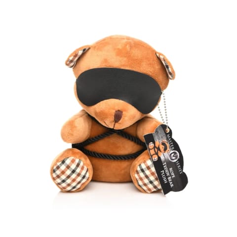 ⁨XR Brands Bondage Bear maskotka dekoracyjna z liną 23 cm spalony pomarańcz⁩ w sklepie Wasserman.eu