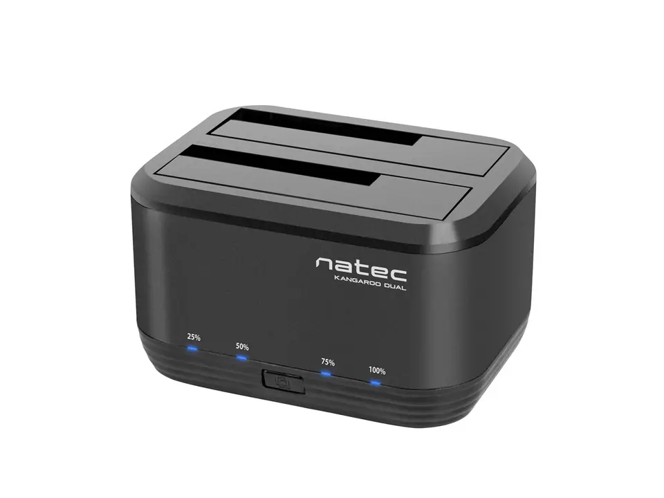 ⁨Stacja dokująca NATEC Kangaroo NSD-0955 (2.5", 3.5"; USB 3.0; czarny)⁩ w sklepie Wasserman.eu