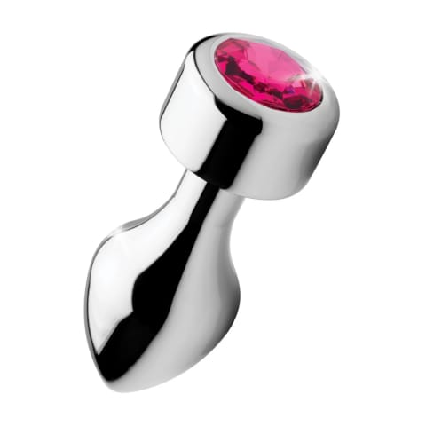 ⁨XR Brands Large Aluminium Plug - wyprofilowany korek intymny, metaliczny⁩ w sklepie Wasserman.eu