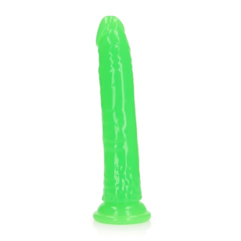 ⁨RealRock Glow in the Dark model 22,5 cm z przyssawką - jasny zielony⁩ w sklepie Wasserman.eu