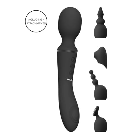⁨Vive Nami - Masażer dwustronny z 10 trybami i 4 nasadkami⁩ w sklepie Wasserman.eu
