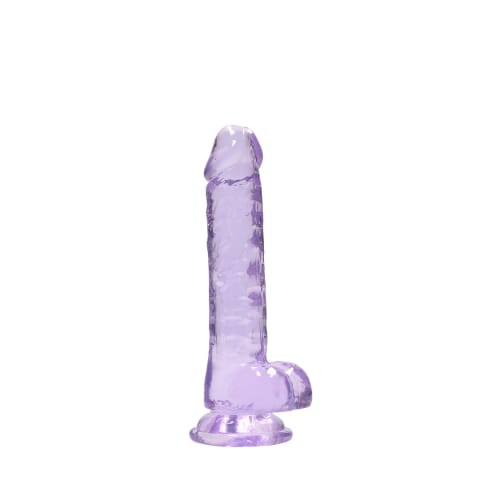 ⁨RealRock Crystal Clear 19 cm model z anatomiczną podstawą i przyssawką⁩ w sklepie Wasserman.eu