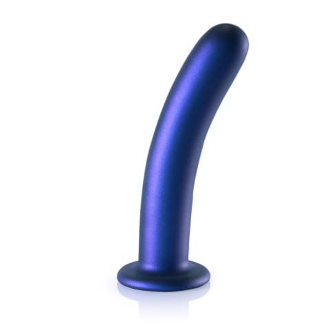 ⁨Ouch! Smooth Silicone G-Spot Model 17 cm z Przyssawką Metallic⁩ w sklepie Wasserman.eu