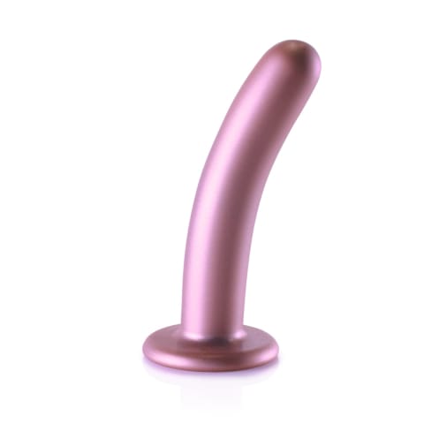 ⁨Ouch! Smooth Silicone - model z przyssawką, metaliczny, 14,5 cm⁩ w sklepie Wasserman.eu