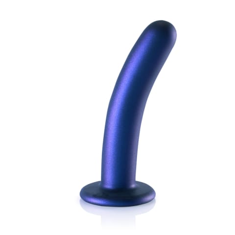 ⁨Ouch! Smooth Silicone - Model z przyssawką, 14,5 cm, metaliczny kolor⁩ w sklepie Wasserman.eu