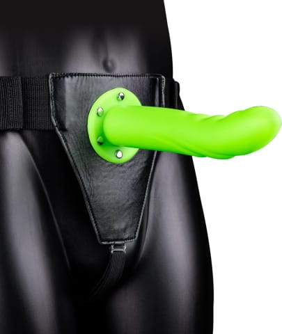 ⁨Ouch! Hollow Strap-On 20 cm Świecący, Wypustki, Regulowany Pasek⁩ w sklepie Wasserman.eu