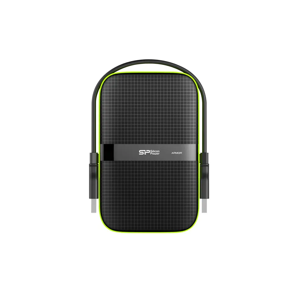 ⁨Silicon Power Armor A60 external hard drive 5000 GB Black, Green⁩ at Wasserman.eu