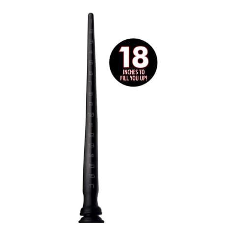 ⁨XR Brands Wąż silikonowy stożkowy z teksturą 46 cm elastyczny⁩ w sklepie Wasserman.eu