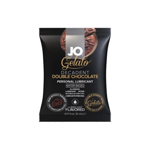 ⁨System JO Gelato Double Chocolate żel intymny smakowy 5ml saszetka⁩ w sklepie Wasserman.eu