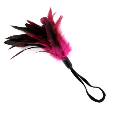 ⁨Sportsheets Pleasure Feather Rose - piorko ozdobne z pętelką rożowe⁩ w sklepie Wasserman.eu