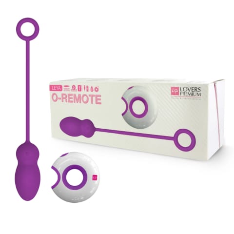 ⁨LoversPremium Leya Purple - Bezprzewodowy system wibracyjny, silikonowy, 19.4 cm⁩ w sklepie Wasserman.eu