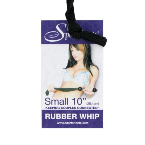 Mały, gumowy bicz - S&M Small Rubber Whip Black w sklepie Wasserman.eu
