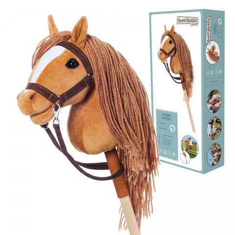 ⁨Koń na kiju Hobby Horse HOPPIHORSE A4 Chestnut - brąz, maść kasztanowata⁩ w sklepie Wasserman.eu