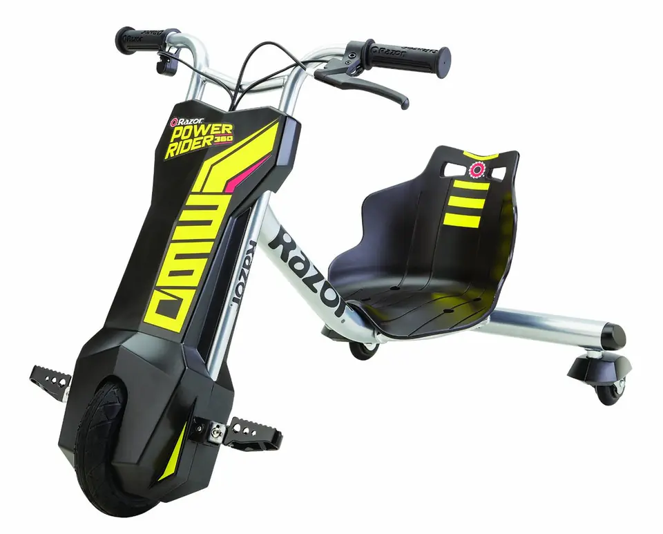 ⁨Pojazd elektryczny do driftu Razor Powerride 20173801 (kolor czarny, kolor żółty)⁩ w sklepie Wasserman.eu