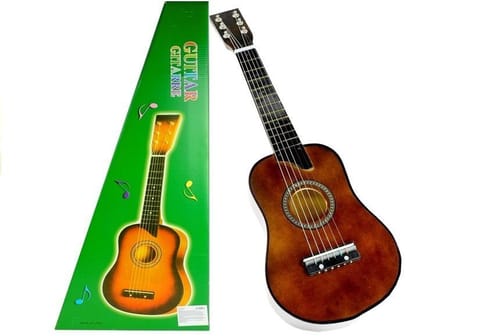 ⁨Gitara Drewniana Klasyczna z Kostką Jasny Brąz⁩ w sklepie Wasserman.eu